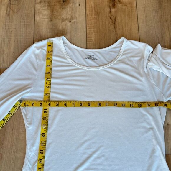 Modern Movement Lightweight Long Sleeve Tee Ivory/Cream Size Large - Picture 4 of 9